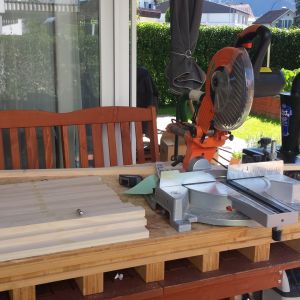 grobes Zusägen der Rahmenteile