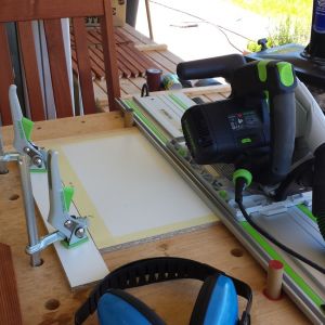 Zuschneiden der Rahmenfüllung