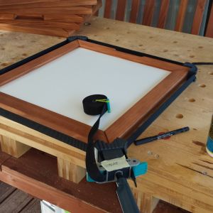 Verleimen der Blenden