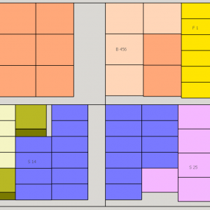 Schnittplan für die Schubladen